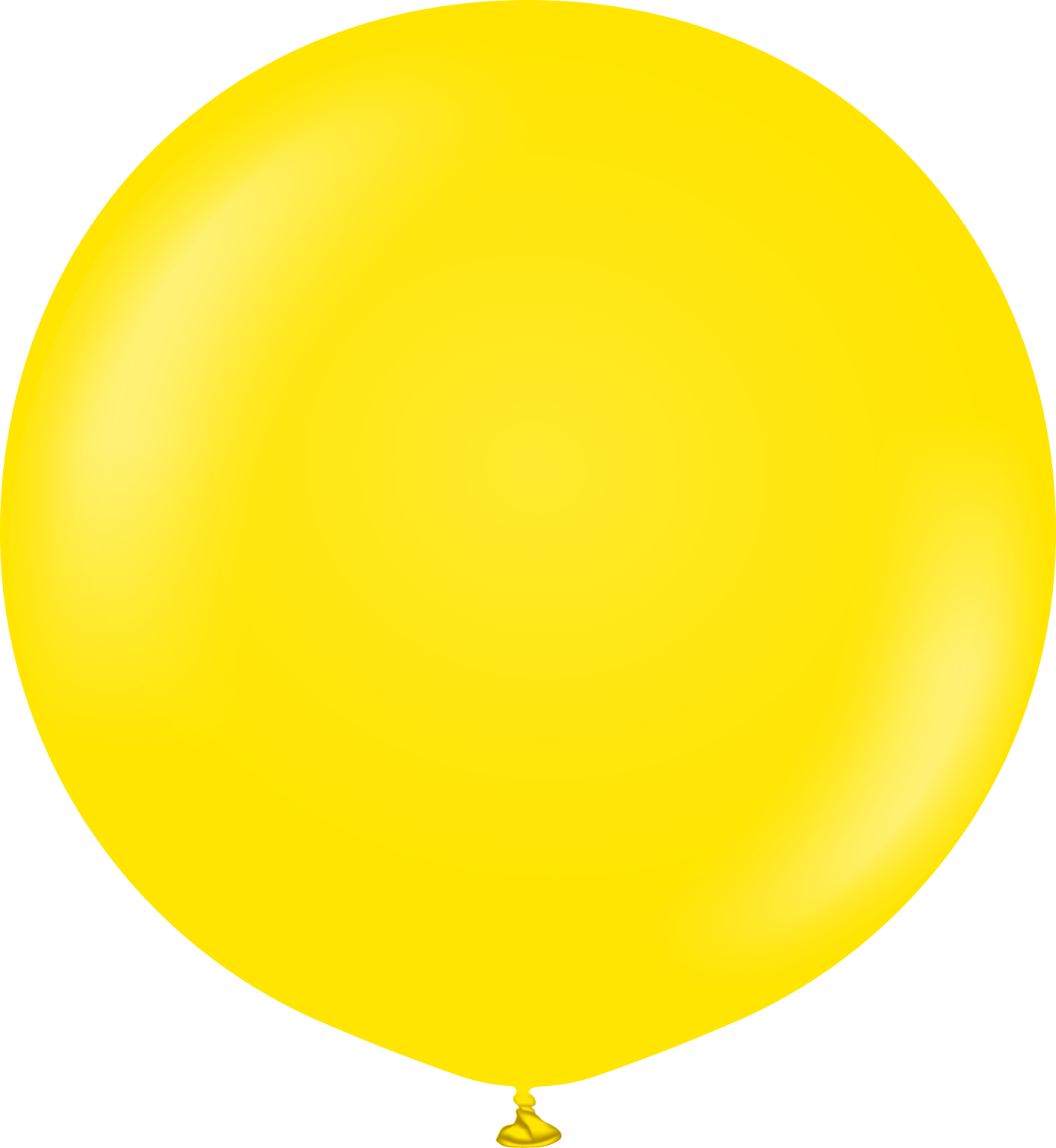 24" Kalisan Latex Balloons Standard Yellow (5 Per Bag)