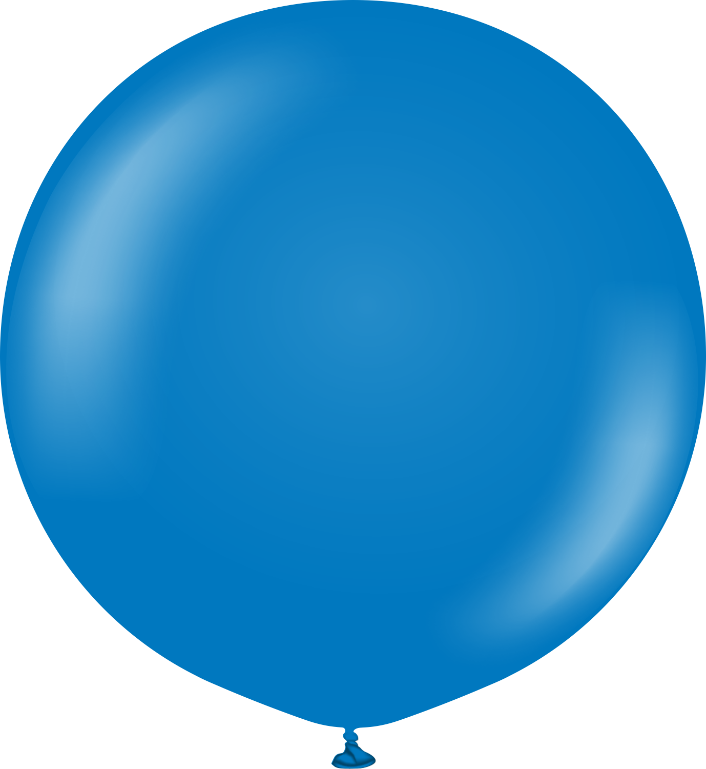 24" Kalisan Latex Balloons Standard Blue (5 Per Bag)