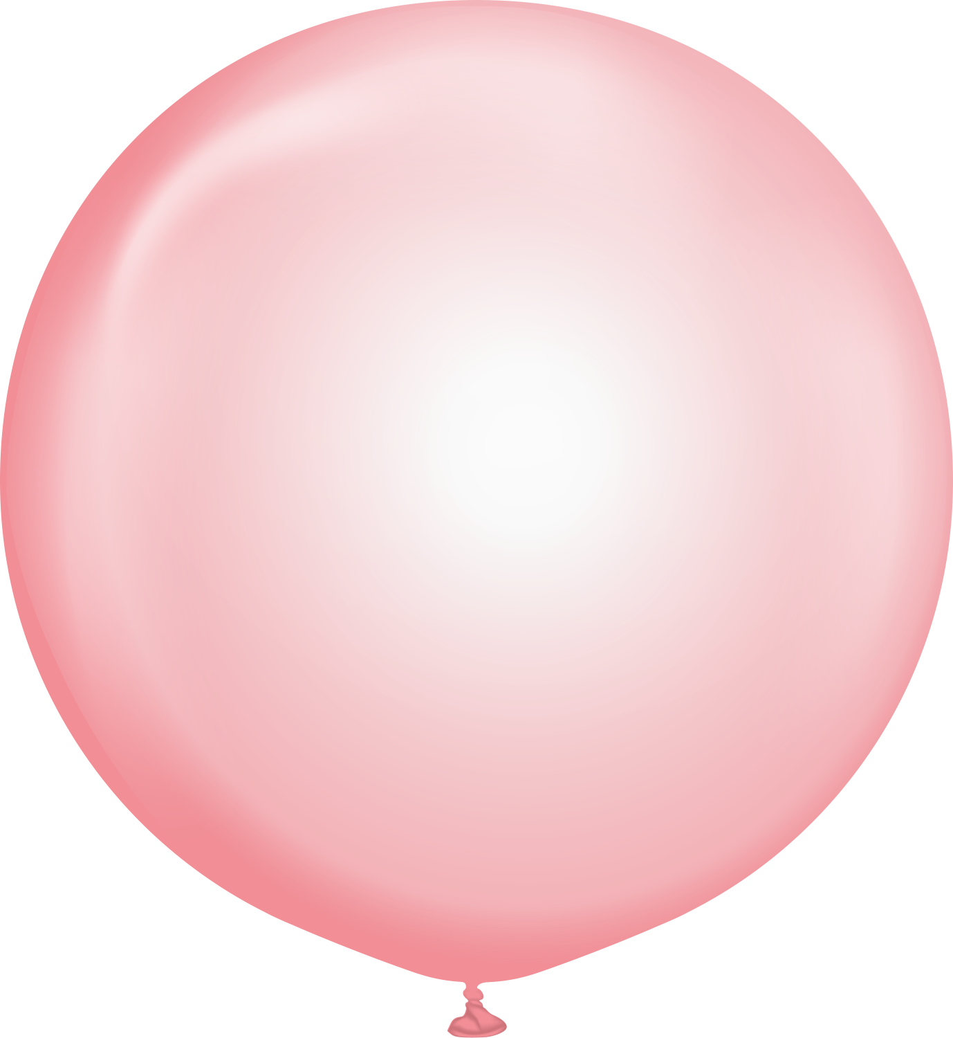 24" Kalisan Latex Balloons Pure Crystal Pastel Red (5 Per Bag)