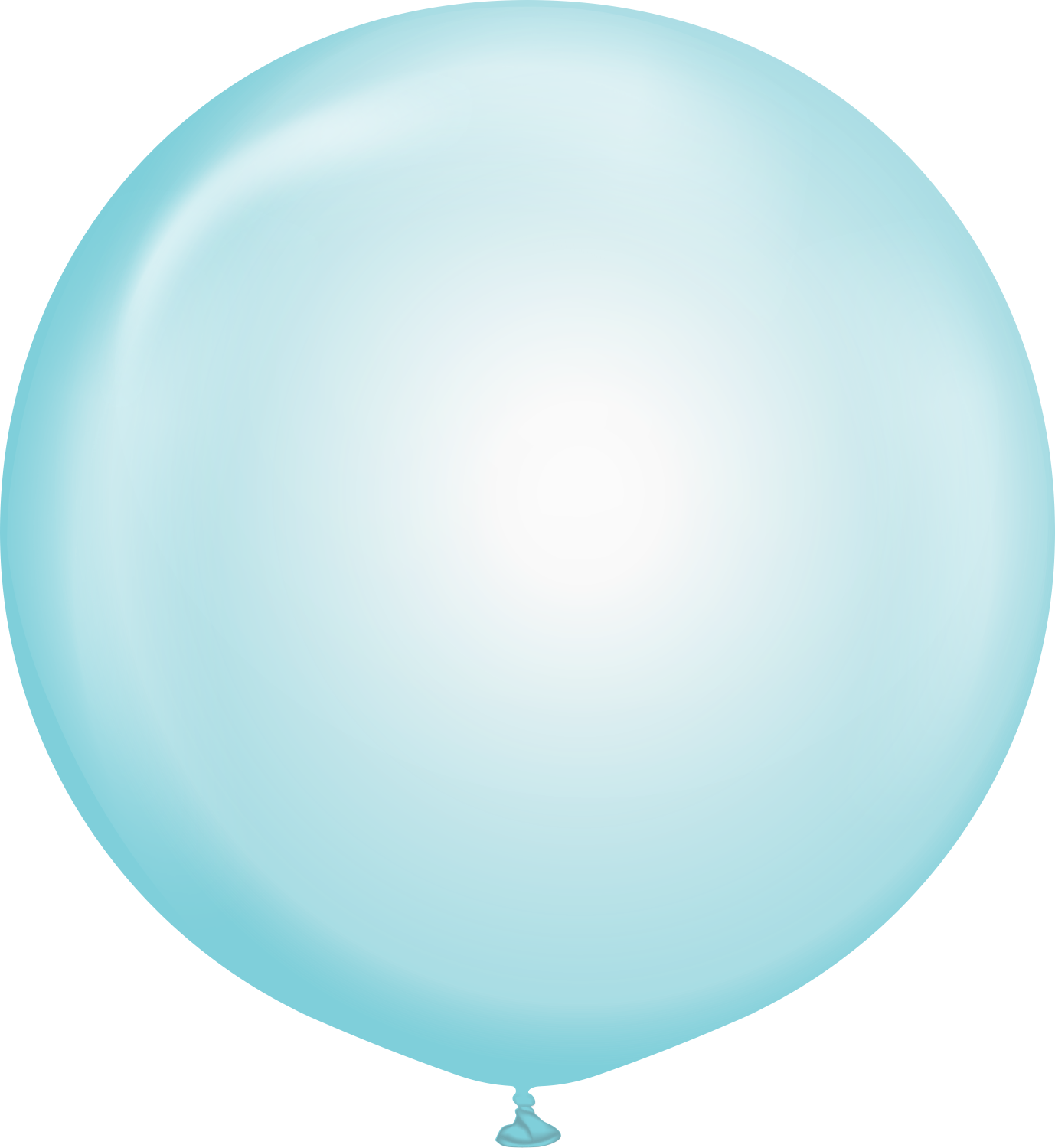 36" Kalisan Latex Balloons Pure Crystal Pastel Blue (2 Per Bag)