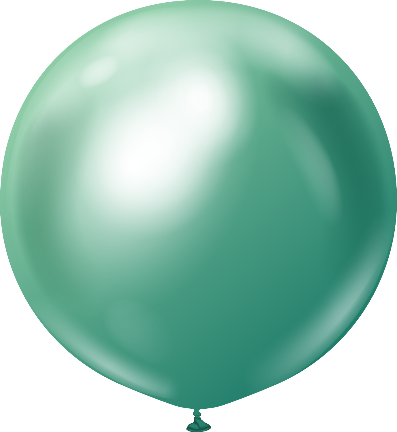 36" Kalisan Latex Balloons Mirror Green (2 Per Bag)
