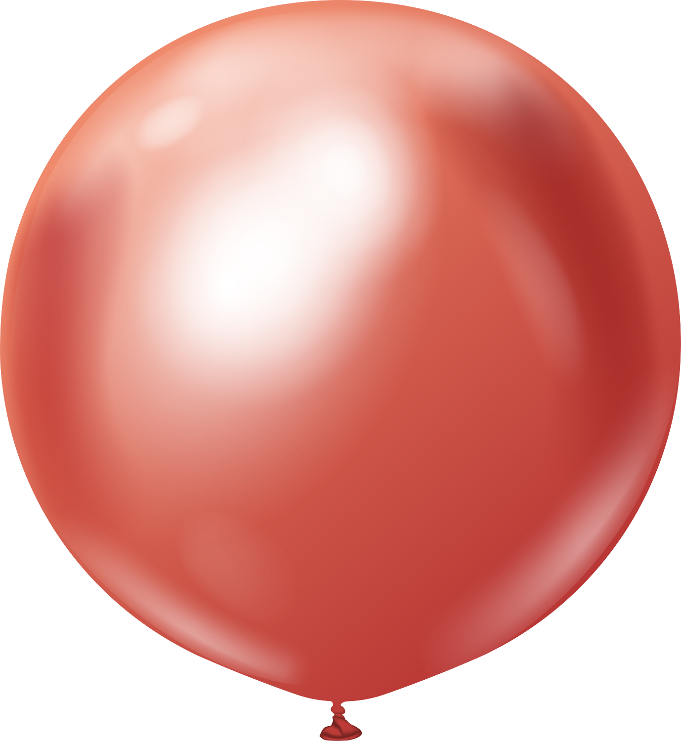 24" Kalisan Latex Balloons Mirror Red (5 Per Bag)