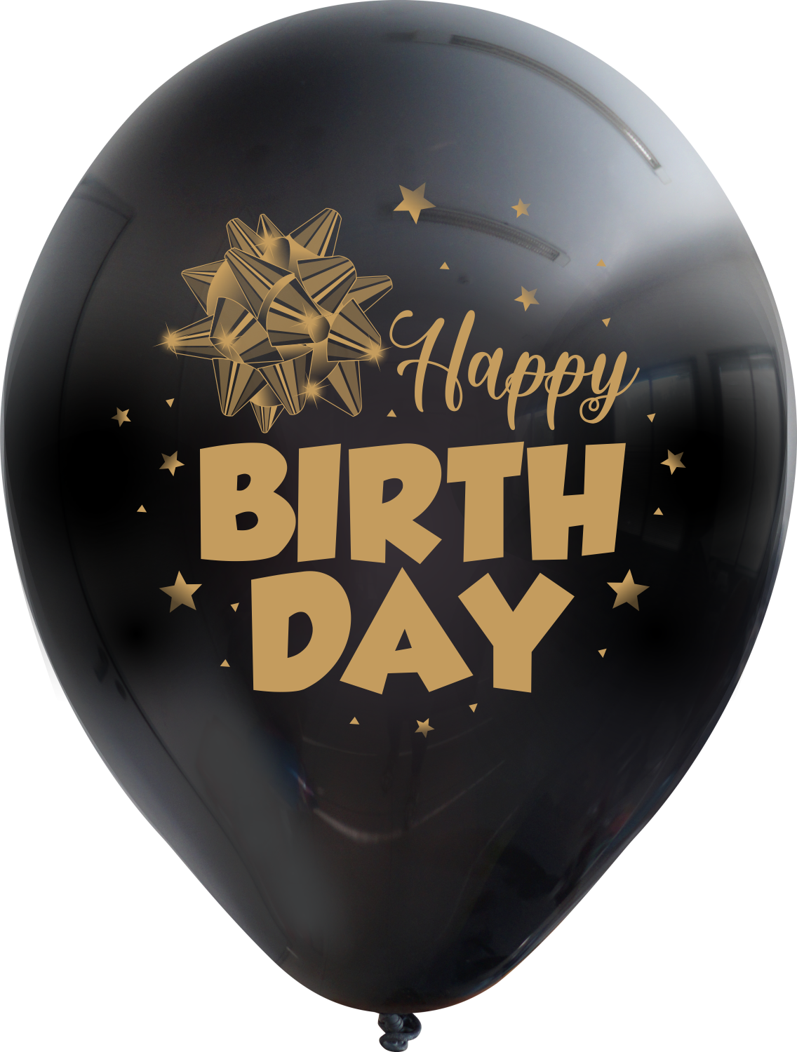 Tol Ziekte Groet 12" Happy Birthday Black Balloon Gold Print Latex Balloons (25 Per Bag) 2  Side Print | Bargain Balloons - Mylar Balloons and Foil Balloons