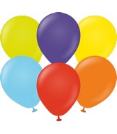 5" Kalisan Latex Balloons Standard Rainbow Assortment (50 Per Bag)