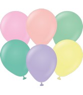 5" Kalisan Latex Balloons Standard Pastel Assortment (50 Per Bag)