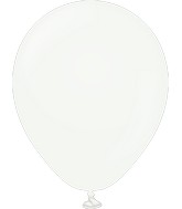 5" Kalisan Latex Balloons Standard White (50 Per Bag)