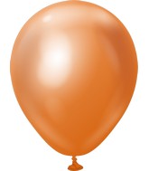 5" Kalisan Latex Balloons Mirror Copper (50 Per Bag)