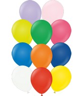 12" Kalisan Latex Balloons Standard Assortment (50 Per Bag)