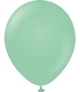 18" Kalisan Latex Balloons Standard Mint Green (25 Per Bag)