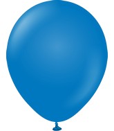 18" Kalisan Latex Balloons Standard Blue (25 Per Bag)