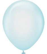 18" Kalisan Latex Balloons Pure Crystal Pastel Blue (25 Per Bag)
