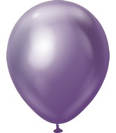 18" Kalisan Latex Balloons Mirror Violet (25 Per Bag)