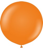 24" Kalisan Latex Balloons Standard Orange (5 Per Bag)