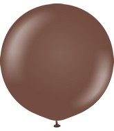 36" Kalisan Latex Balloons Standard Chocolate Brown (2 Per Bag)