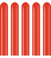 260K Kalisan Twisting Latex Balloons Standard Red (50 Per Bag)