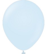 18" Kalisan Latex Balloons Pastel Matte Macaroon Baby Blue (25 Per Bag)