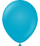 18" Kalisan Latex Balloons Retro Blue Glass (25 Per Bag)