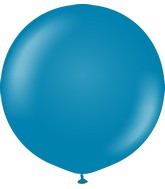 24" Kalisan Latex Balloons Retro Deep Blue (5 Per Bag)