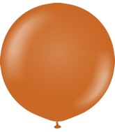 24" Kalisan Latex Balloons Retro Rust Orange (5 Per Bag)