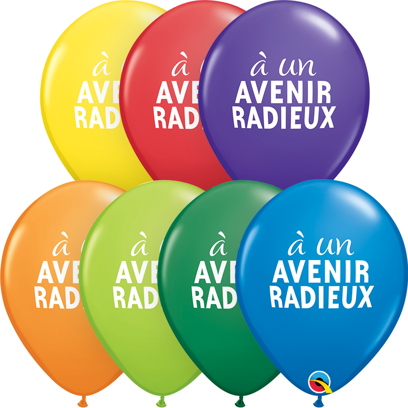 11" Latex Balloons Carnival Assorted (50 Per Bag) )Simplement A Un Avenir Radieux Assorted