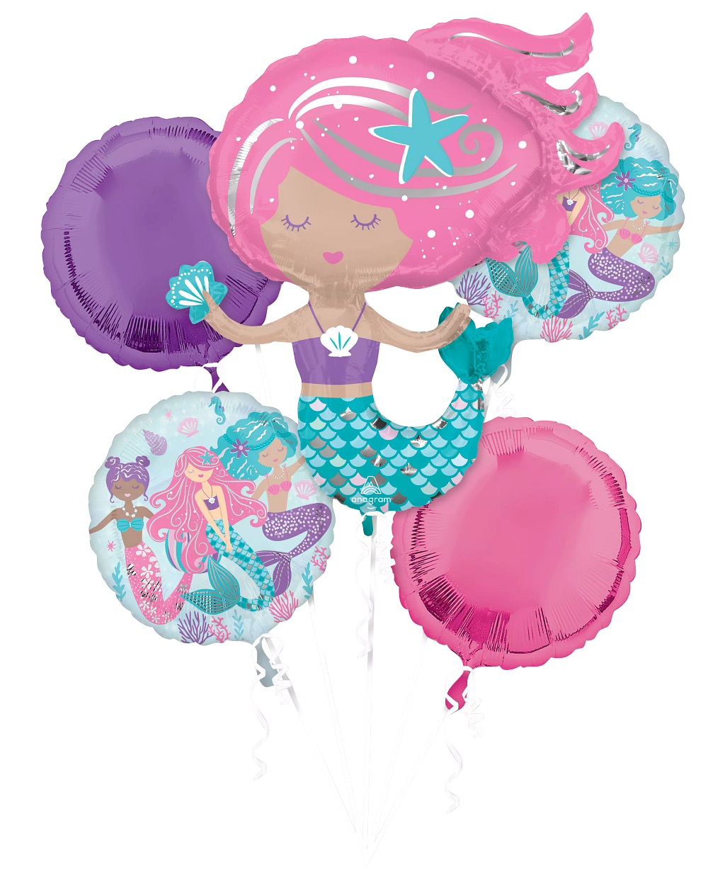 Bouquet Shimmering Mermaid Foil Balloon