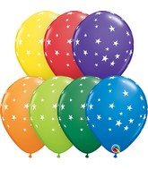 11" Latex Balloons Carnival Assorted (50 Per Bag) Contemporary Stars