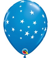 11" Latex Balloons Dark Blue (50 Per Bag) Contemporary Stars