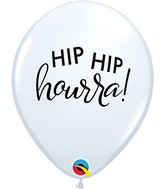 11" Latex Balloons White (50 Per Bag) Simplement Hip Hip Hourra