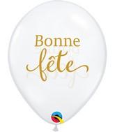 11" Latex Balloons Diamond Clear (50 Per Bag) Simplement Bonne Fete
