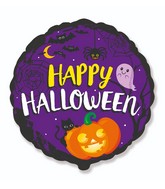 18" Happy Halloween Foil Balloon
