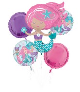 Bouquet Shimmering Mermaid Foil Balloon