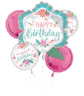 Bouquet Free Spirit Birthday Foil Balloon