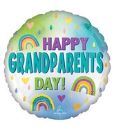 18" Grandparents Day Rainbows Foil Balloon
