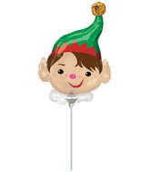 Airfill Only Mini Shape Adorable Elf Foil Balloon