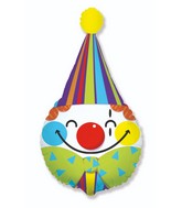28" Clown Head Foil Balloon