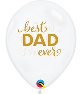 11" Latex Balloons Diamond Clear (50 Per Bag) Simply Best Dad Ever