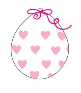 18" Stuffing Balloons (25 Per Bag) Decomex Clear BIG HEART with PINK INK