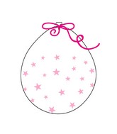 18" Stuffing Balloons (25 Per Bag) Decomex Clear SMALL STAR Pink INK