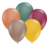 17" Autumn Assortment Tuftex Latex Balloons (50 Per Bag)