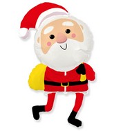 44" Christmas Happy Santa Foil Balloon