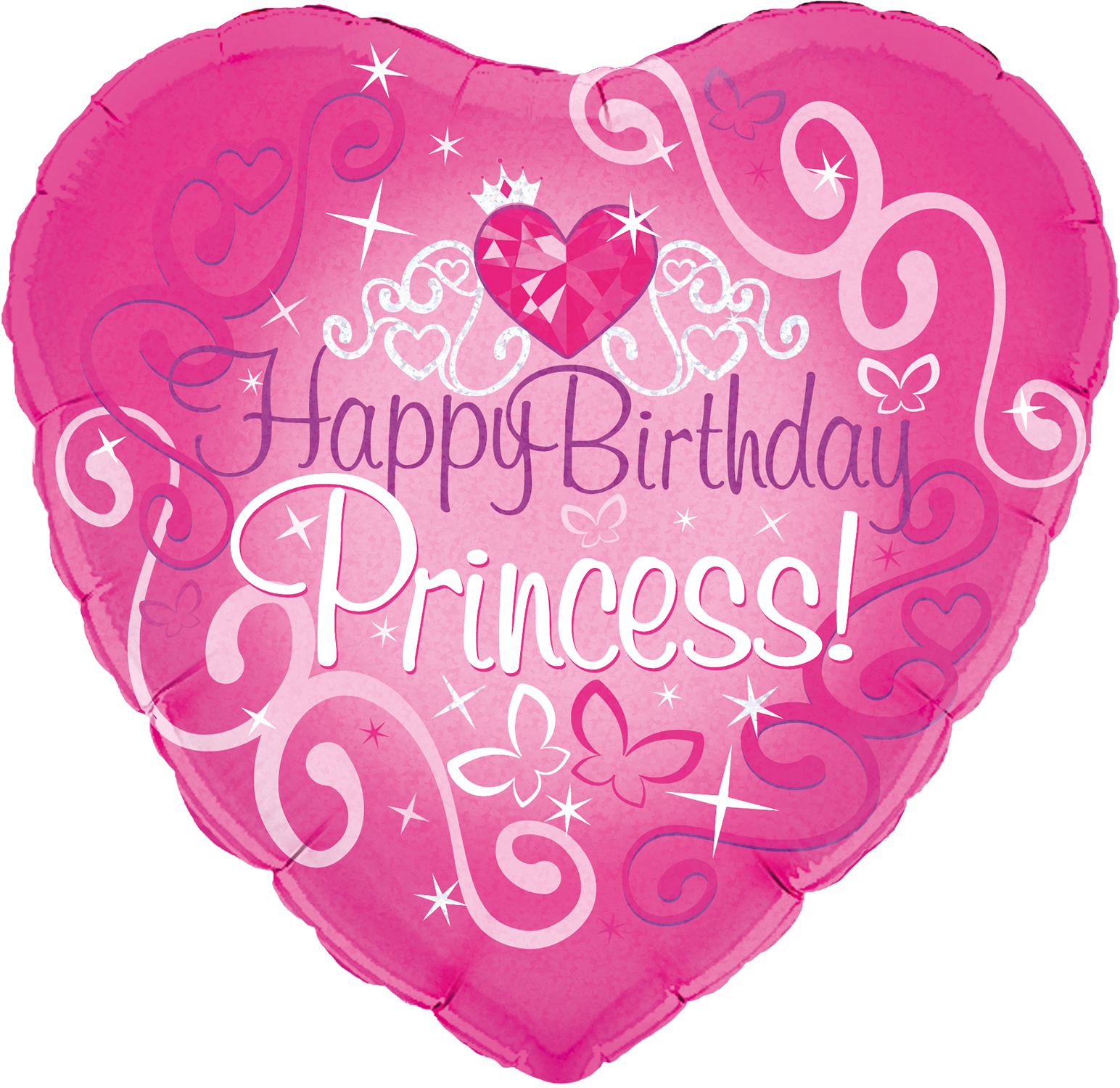 18" Happy Birthday Princess Oaktree Foil Balloon