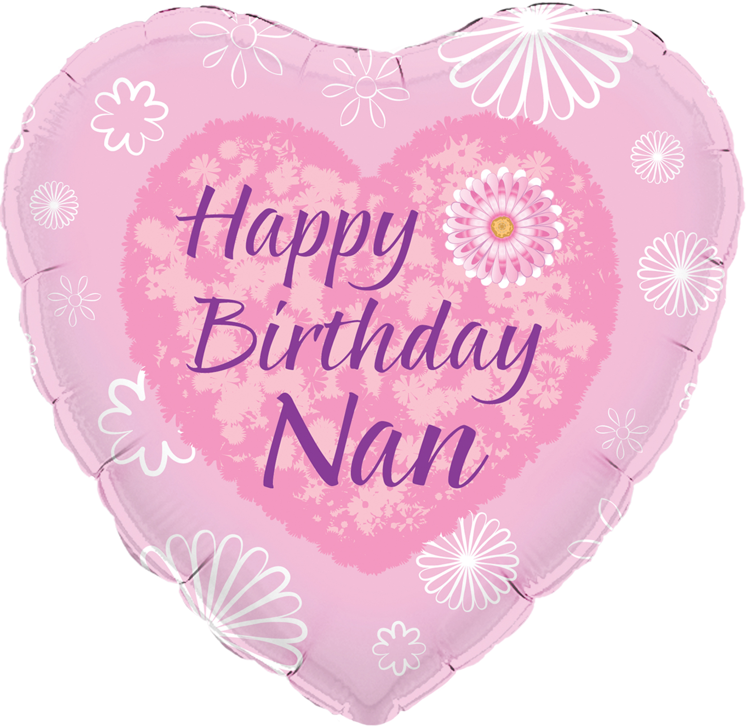 18" Happy Birthday Nan Oaktree Foil Balloon