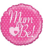18" Mum To Be Oaktree Foil Balloon