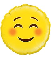 18" Smile Emoji Oaktree Foil Balloon