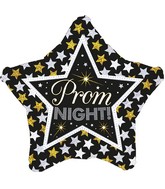 18" Prom Night Stars Holographic Oaktree Foil Balloon