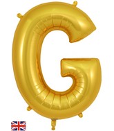 34" Letter G Gold Oaktree Brand Foil Balloon