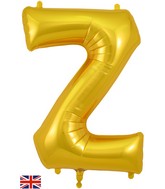 34" Letter Z Gold Oaktree Brand Foil Balloon