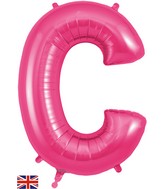 34" Letter C Pink Oaktree Foil Balloon