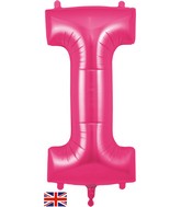 34" Letter I Pink Oaktree Brand Foil Balloon