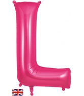 34" Letter L Pink Oaktree Foil Balloon